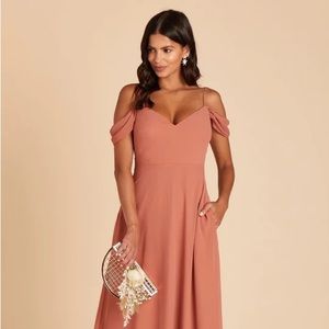 Devin convertible dress size M Birdy Grey Cocktail Bridesmaid Long Terracotta